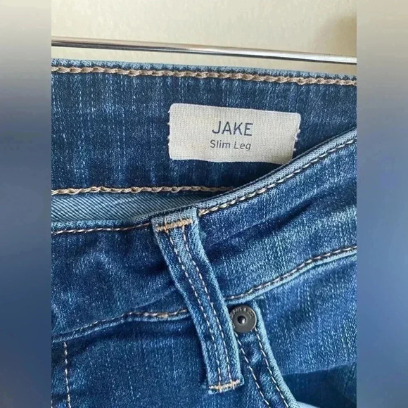 Mavi 34/32 Jake Slim Leg Skinny Jeans Medium Blue Wash Stretchy Men’s Pants - Picture 3 of 14